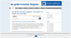 Desktop Screenshot of fernseher-vergleich.info